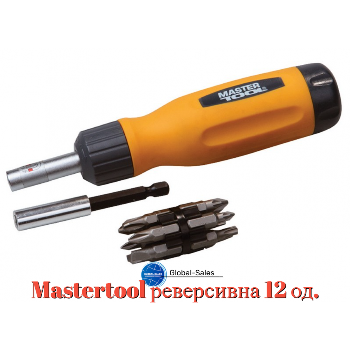 Отвертка Mastertool реверсивная 12 ед. (40-0518)