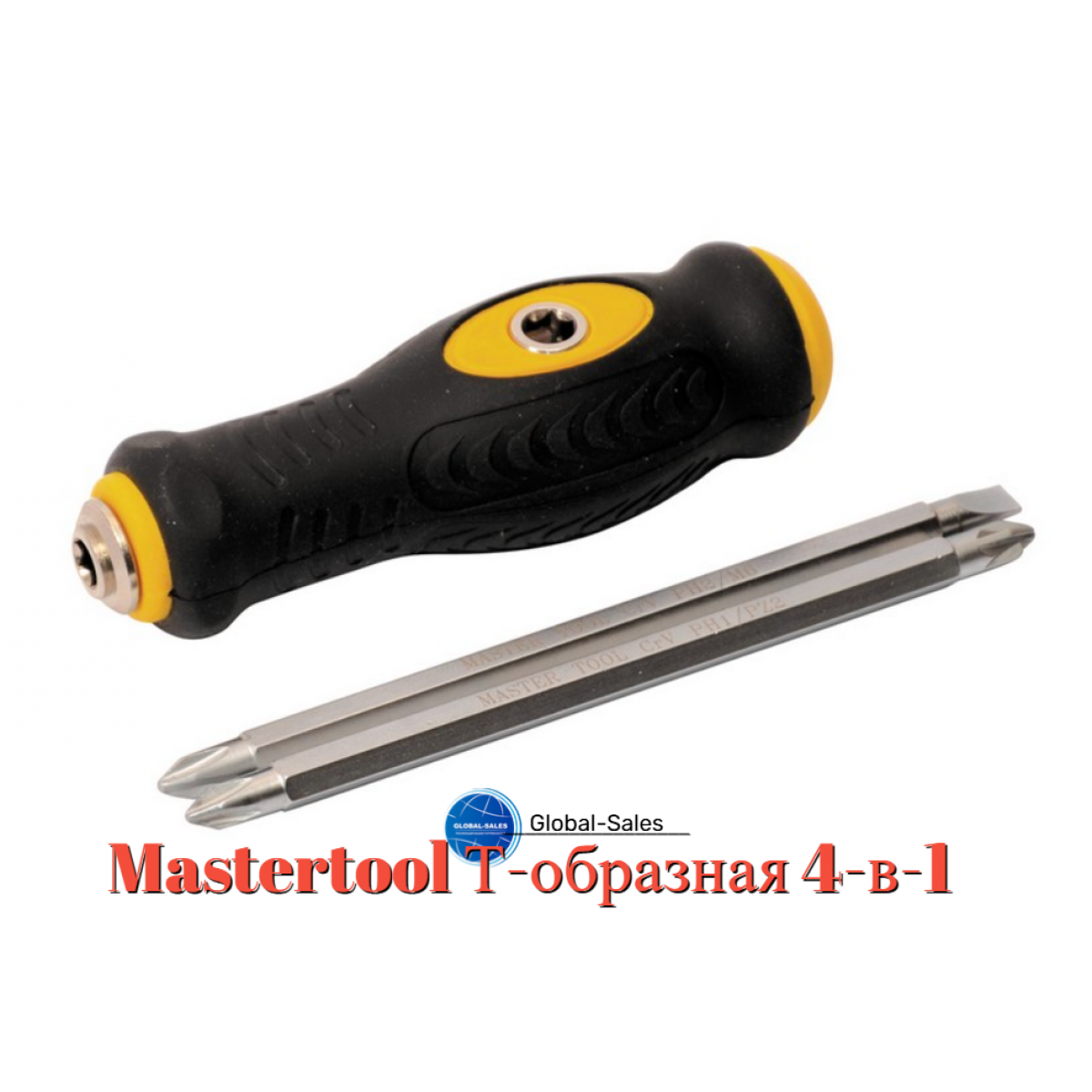 Отвертка Mastertool Т-образная 4-в-1 (40-0140)