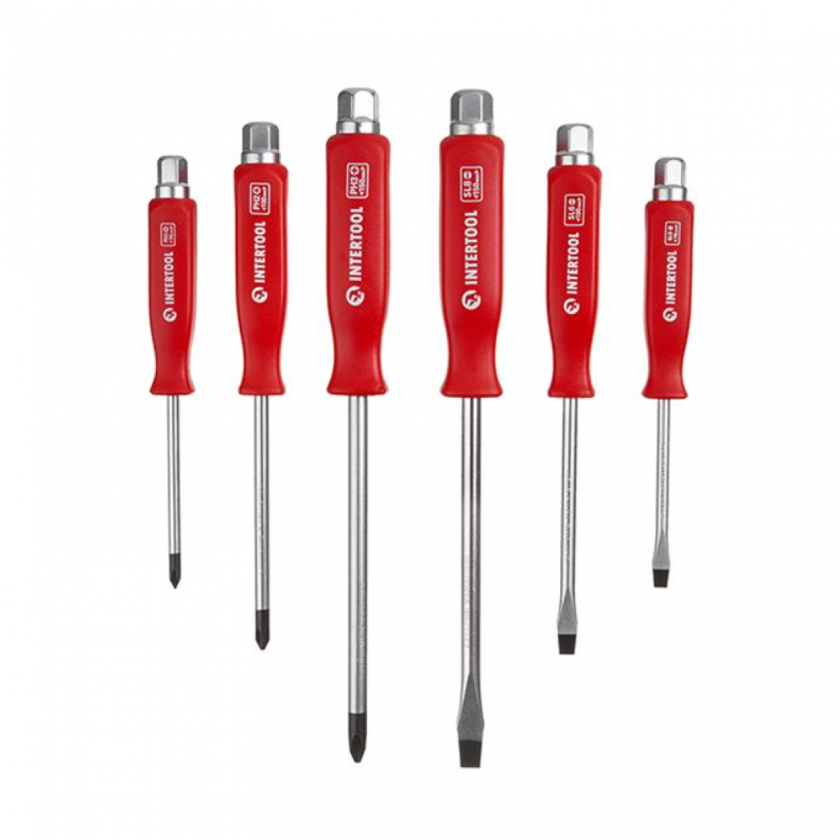 Набор ударных отверток Intertool 6 шт. (HT-0403)