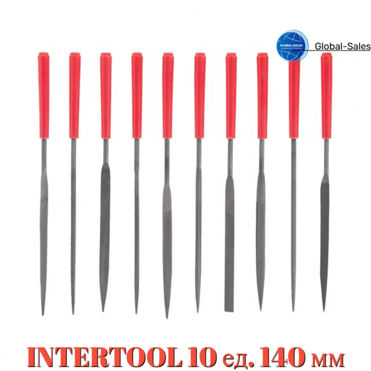 Набор надфилей Intertool 10 шт. (HT-3708)