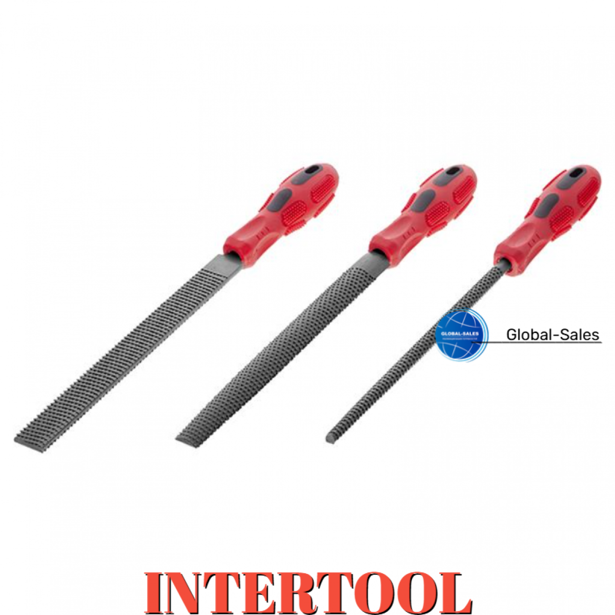 Набор рашпилей Intertool 3 шт. (HT-3704)