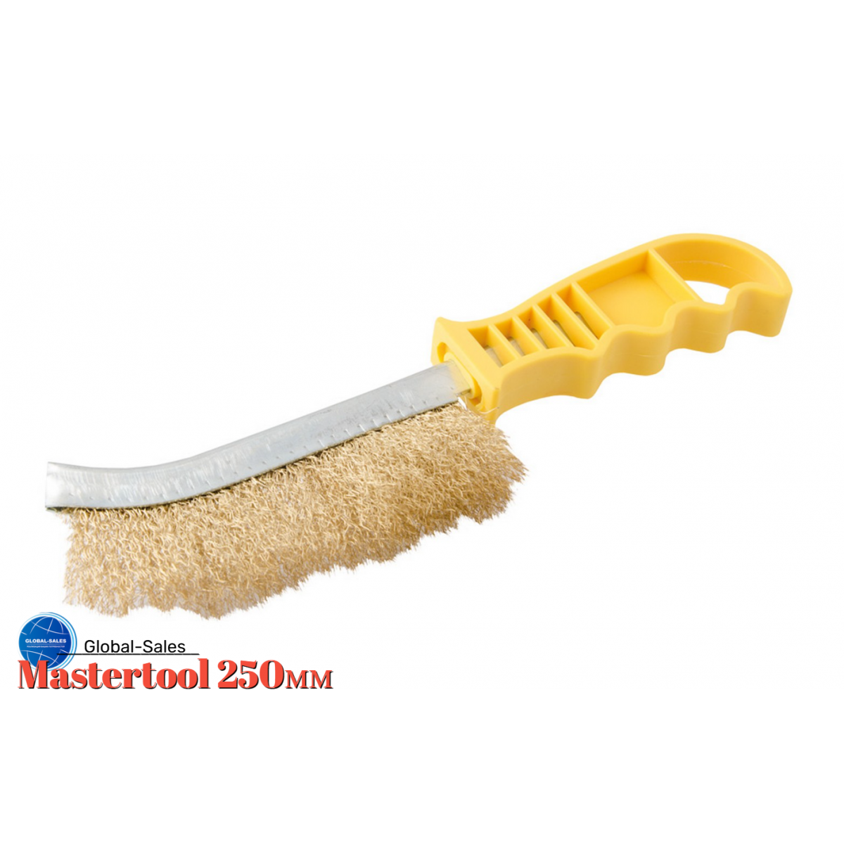 Щетка ручная Mastertool 250мм гребешок желтый (14-5524)