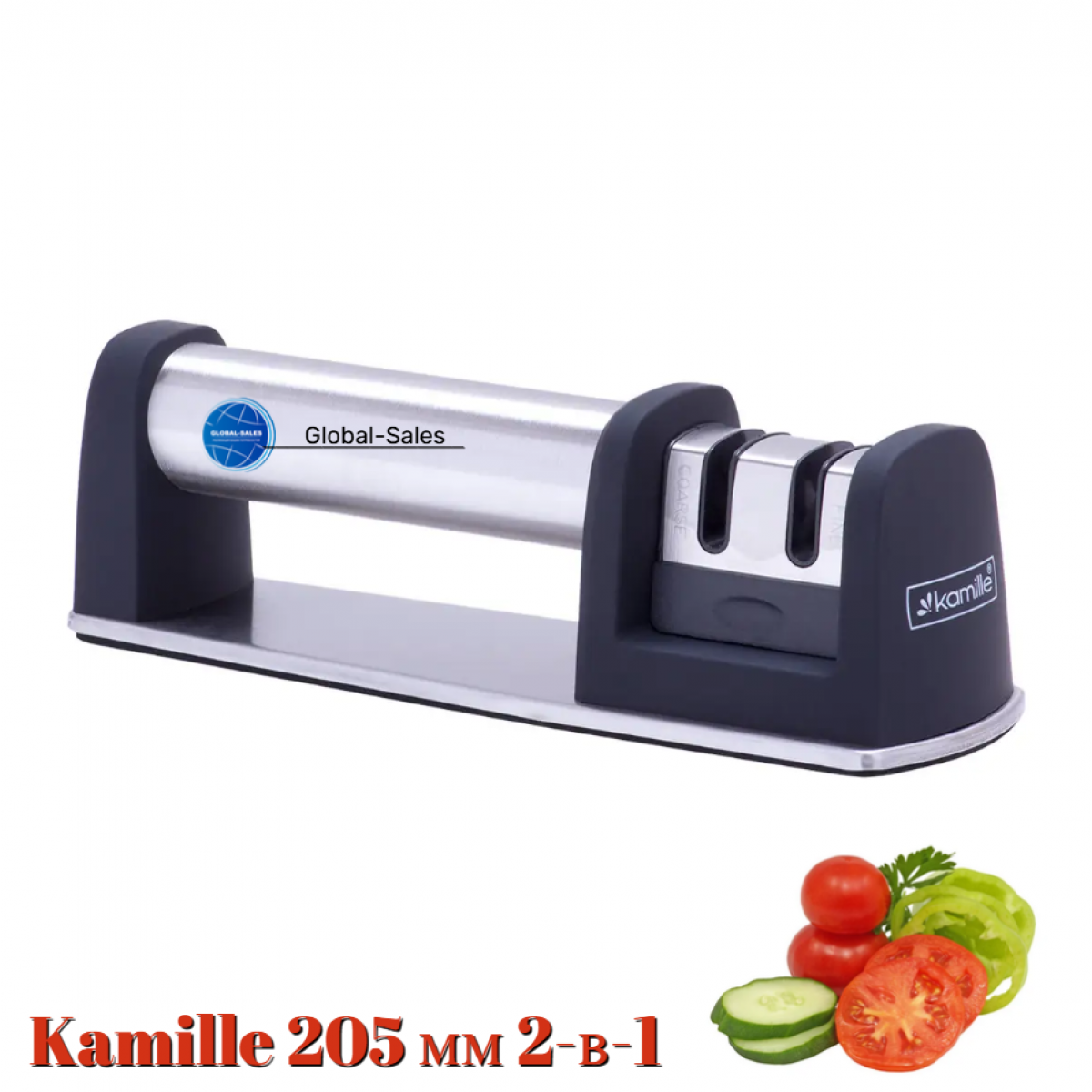Точилка для ножей Kamille 205 мм 2-в-1 (5700)