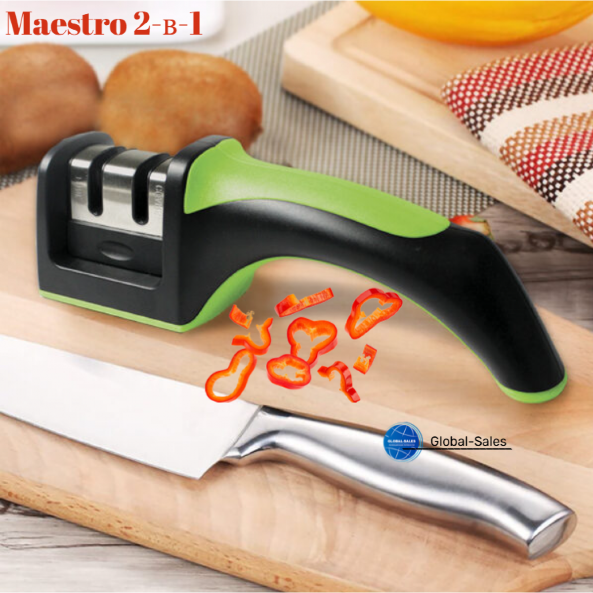 Точилка для ножей Maestro 2-в-1 MR-1492 (MR-1492)