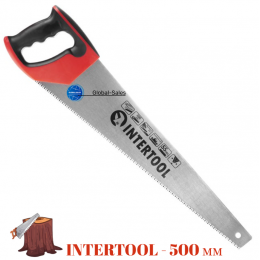 Ножовка по дереву Intertool 500 мм тройная заточка 7T х 1" (HT-3106) Ножовка по дереву Intertool 500 мм тройная заточка 7T х 1" (HT-3106)