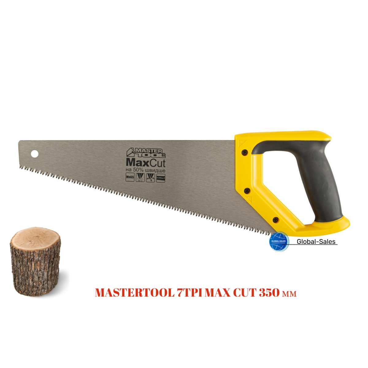 Ножовка по дереву Mastertool 350мм x 7T x 3D (14-2035)