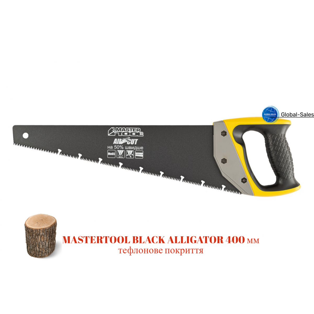 Ножовка по дереву Mastertool 400 мм 10T х 1" тройная заточка с тефлоновым покрытием (14-2440) Ножовка по дереву Mastertool 400 мм 10T х 1" тройная заточка с тефлоновым покрытием (14-2440)