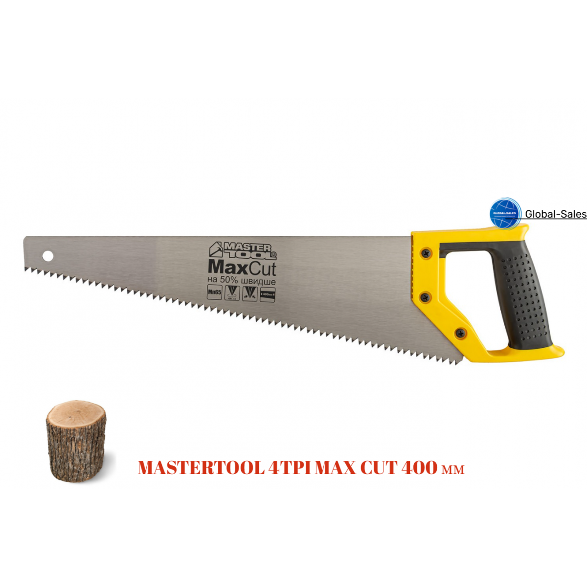 Ножовка по дереву Mastertool 400 мм 4T х 1"х 2D (14-2640)