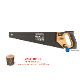 Ножовка по дереву Mastertool 400 мм 7T х 1" тройная заточка с тефлоновым покрытием (14-2340) Ножовка по дереву Mastertool 400 мм 7T х 1" тройная заточка с тефлоновым покрытием (14-2340)