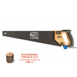 Ножовка по дереву Mastertool 450 мм 7T х 1" тройная заточка с тефлоновым покрытием (14-2345) Ножовка по дереву Mastertool 450 мм 7T х 1" тройная заточка с тефлоновым покрытием (14-2345)
