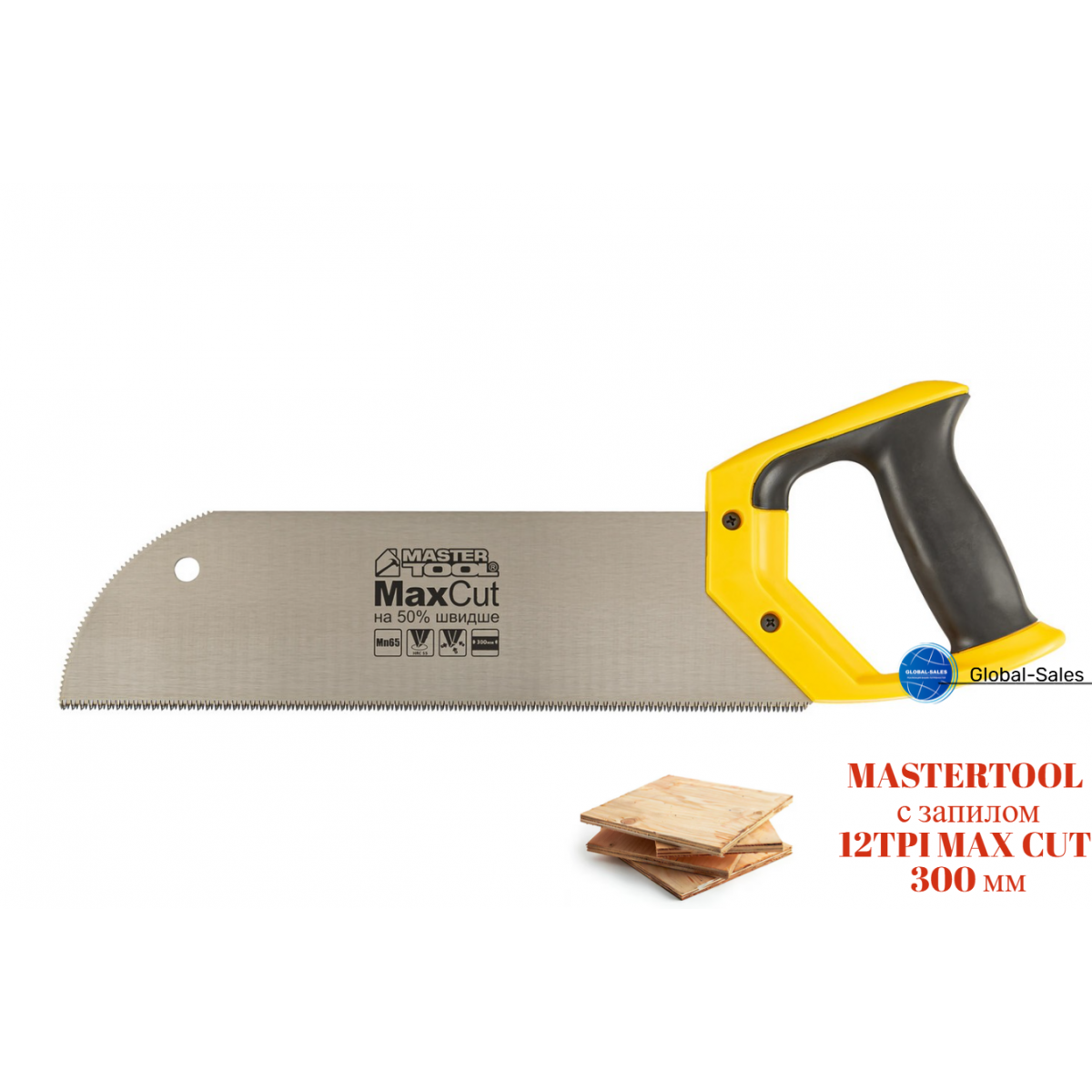 Ножовка для фанеры Mastertool 300мм x 12T x 3D (14-2702) Ножовка для фанеры Mastertool 300мм x 12T x 3D (14-2702)
