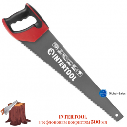 Ножовка по дереву Intertool 500 мм тройная заточка 7T х 1" с тефлоновым покрытием (HT-3109) Ножовка по дереву Intertool 500 мм тройная заточка 7T х 1" с тефлоновым покрытием (HT-3109)