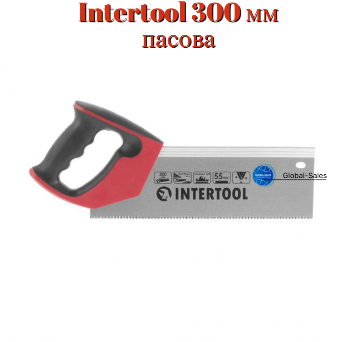 Ножовка по дереву пасовочная Intertool 300 мм 12T х 1" (HT-3113) Ножовка по дереву пасовочная Intertool 300 мм 12T х 1" (HT-3113)