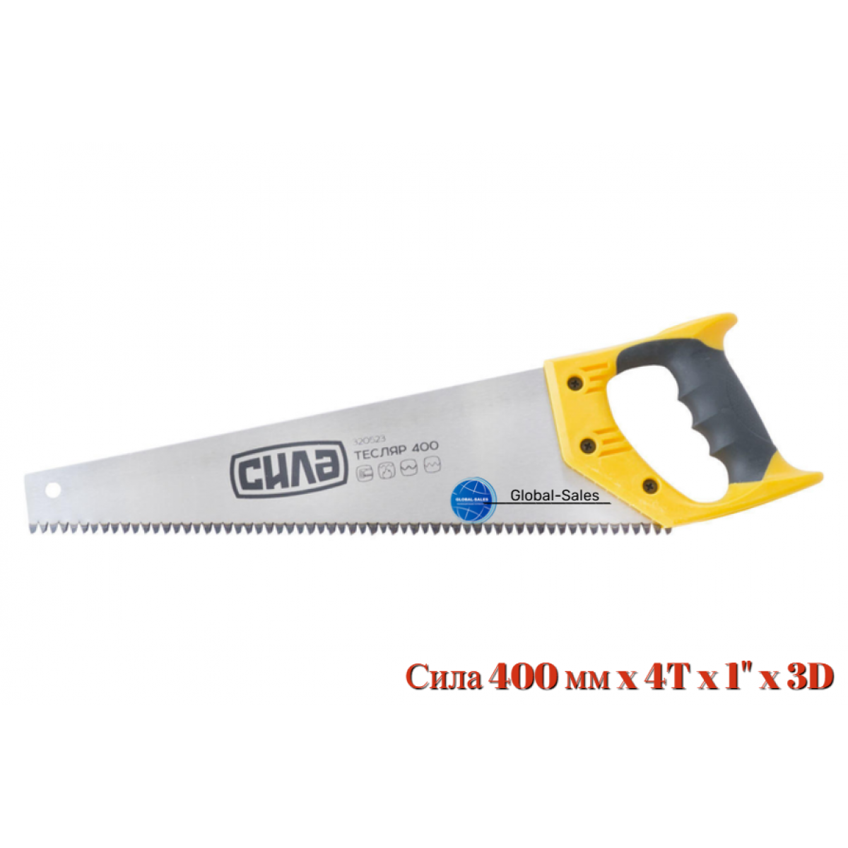Ножовка по дереву Сила 400 мм x 4T x 1" x 3D (320523)