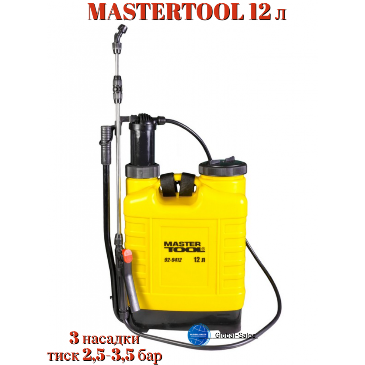 Опрыскиватель гидравлический Mastertool 12 л (92-9412) Опрыскиватель гидравлический Mastertool 12 л (92-9412)