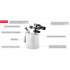 Паяльная лампа бензиновая Intertool 1.5 л (GB-0032)