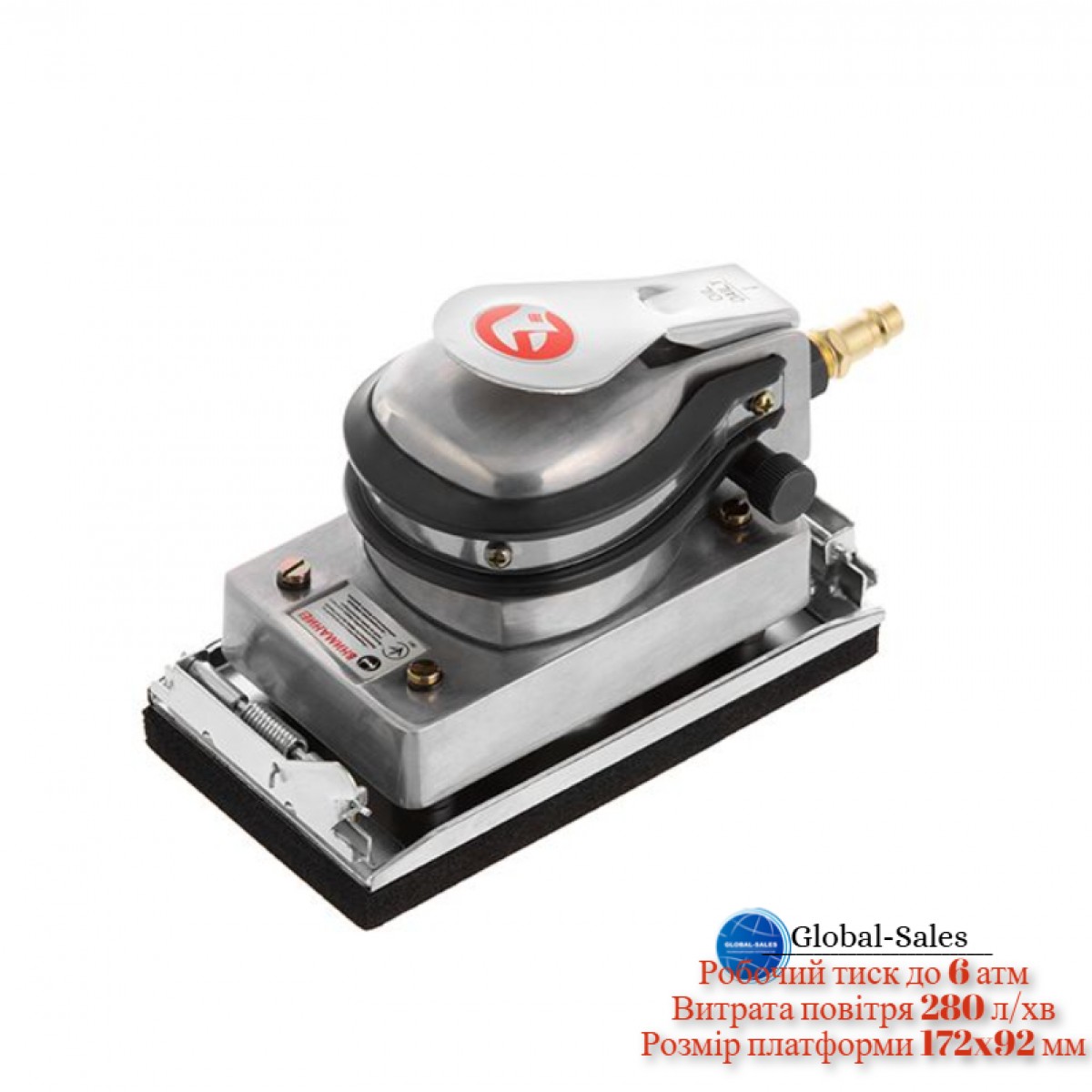 Шлифмашинка вибрационная пневматическая Intertool (PT-1004)