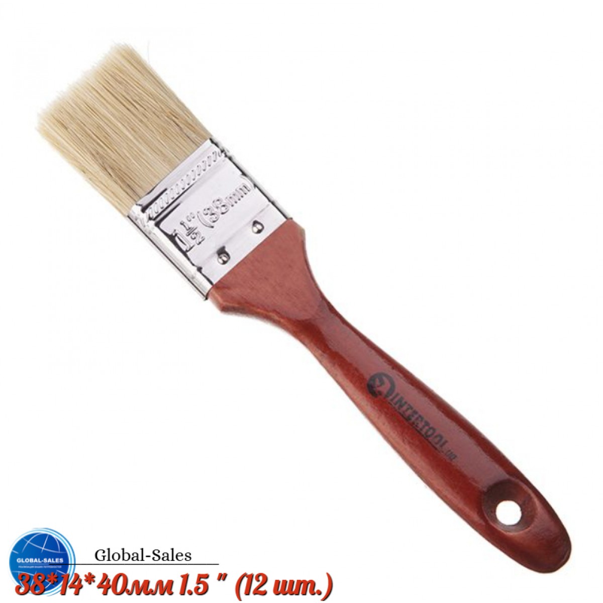 Кисть Intertool английская 1.5" KT-1036 (KT-1036)