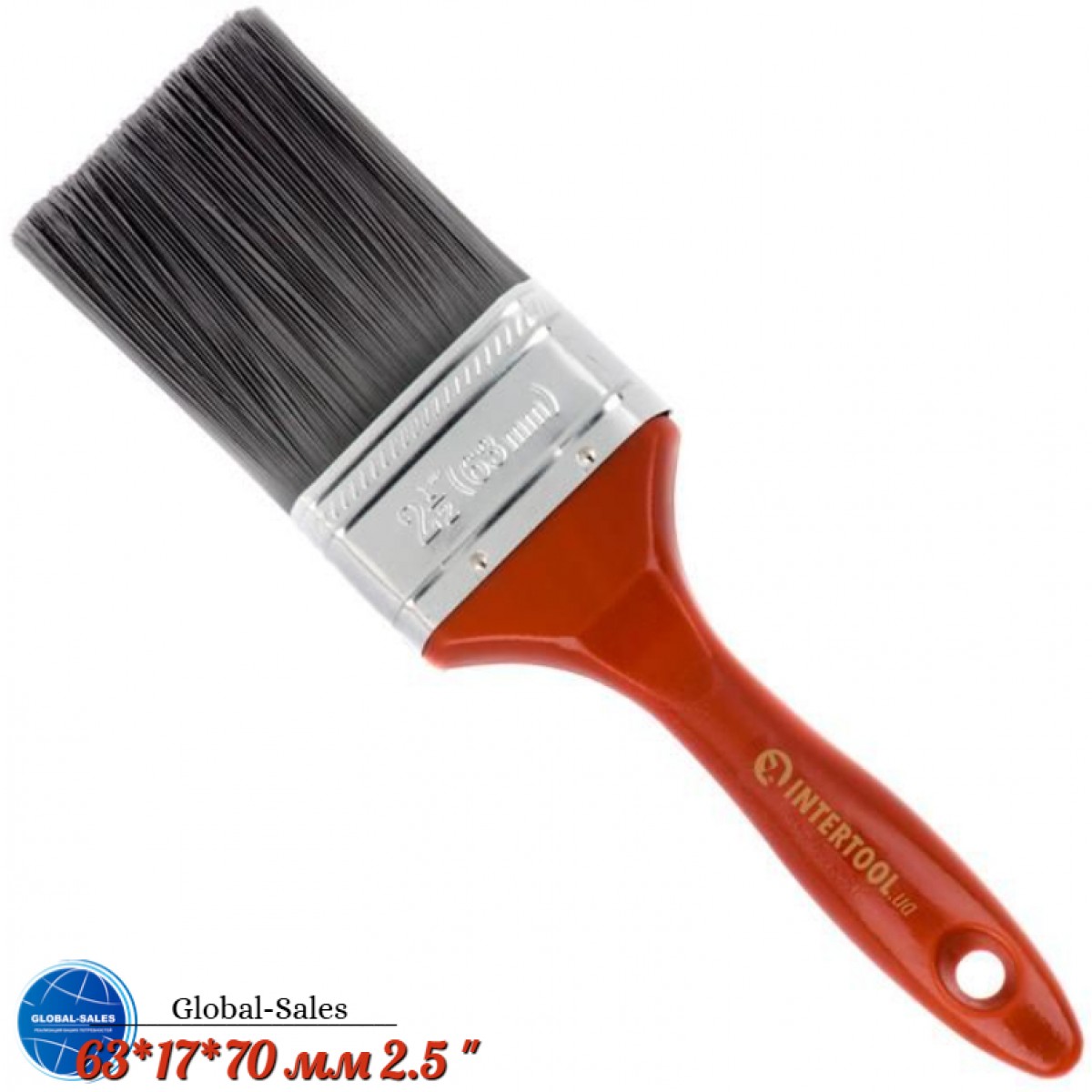 Кисть Intertool лакра 2.5" (KT-1463)