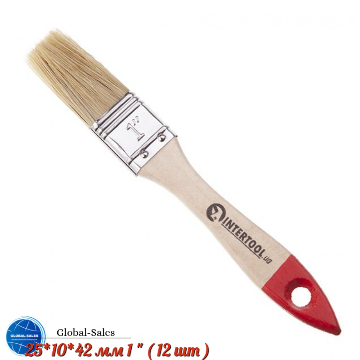Кисть Intertool стандарт 1" (KT-1225) (12 шт.)