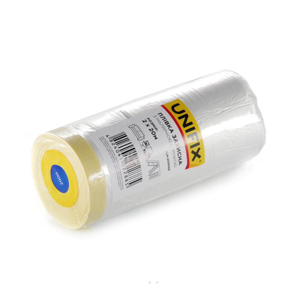 Пленка защитная с малярной лентой Unifix 2 х 20 м (PLM-200020)