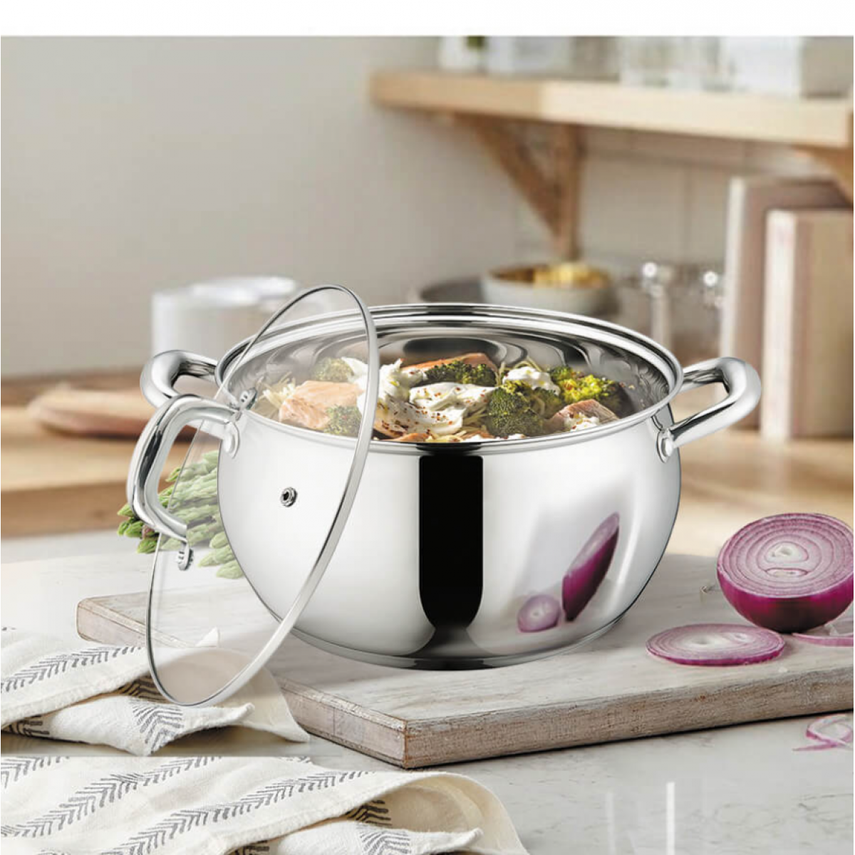 Кастрюля нержавеющая Maestro 180 мм х 2 л MR-3515-18 (MR-3515-18)