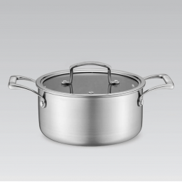 Кастрюля нержавеющая Maestro 240 мм x 5.4 л PRO (MR-3504-24)