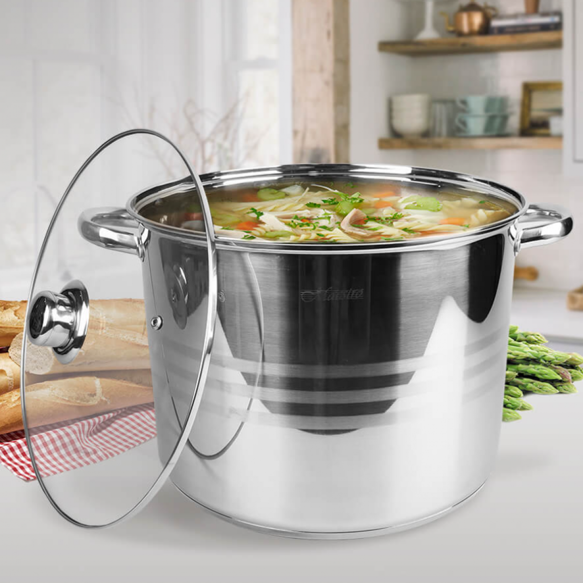 Кастрюля нержавеющая Maestro 240 мм х 18 л MR-3517-24 (MR-3517-18) Кастрюля нержавеющая Maestro 240 мм х 18 л MR-3517-24 (MR-3517-18)