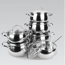 Набор посуды нержавеющий Maestro 1.5 x 2 x 2 x 3 x 5 x 1.5 л (6 шт.) (MR-3501-12)