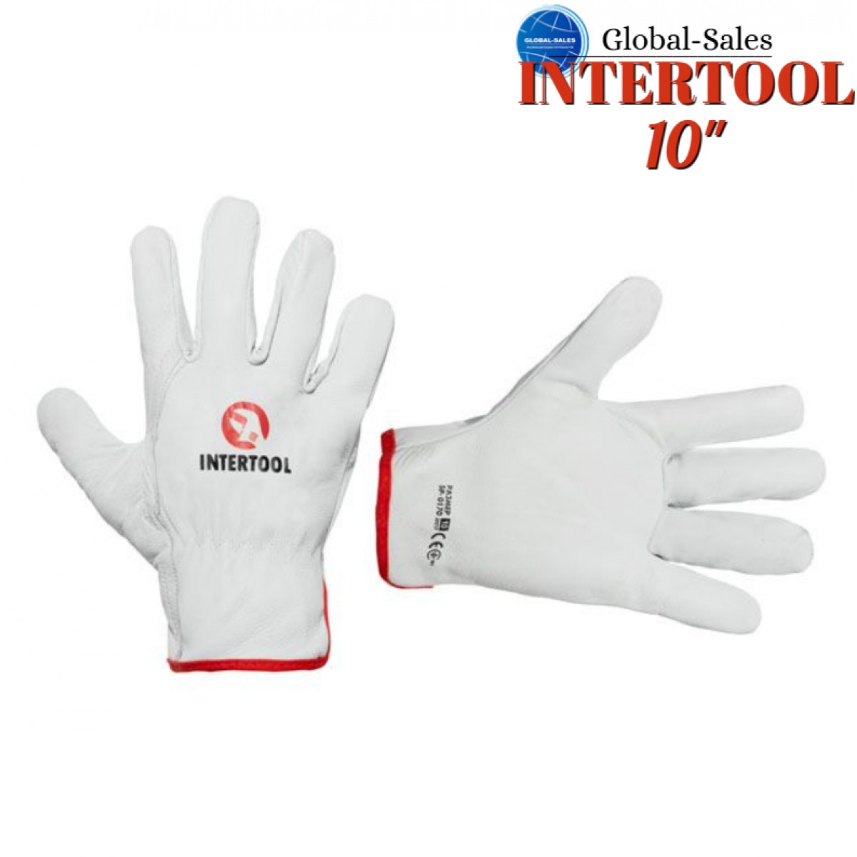 Перчатка Intertool овечья кожа 10" (SP-0170)