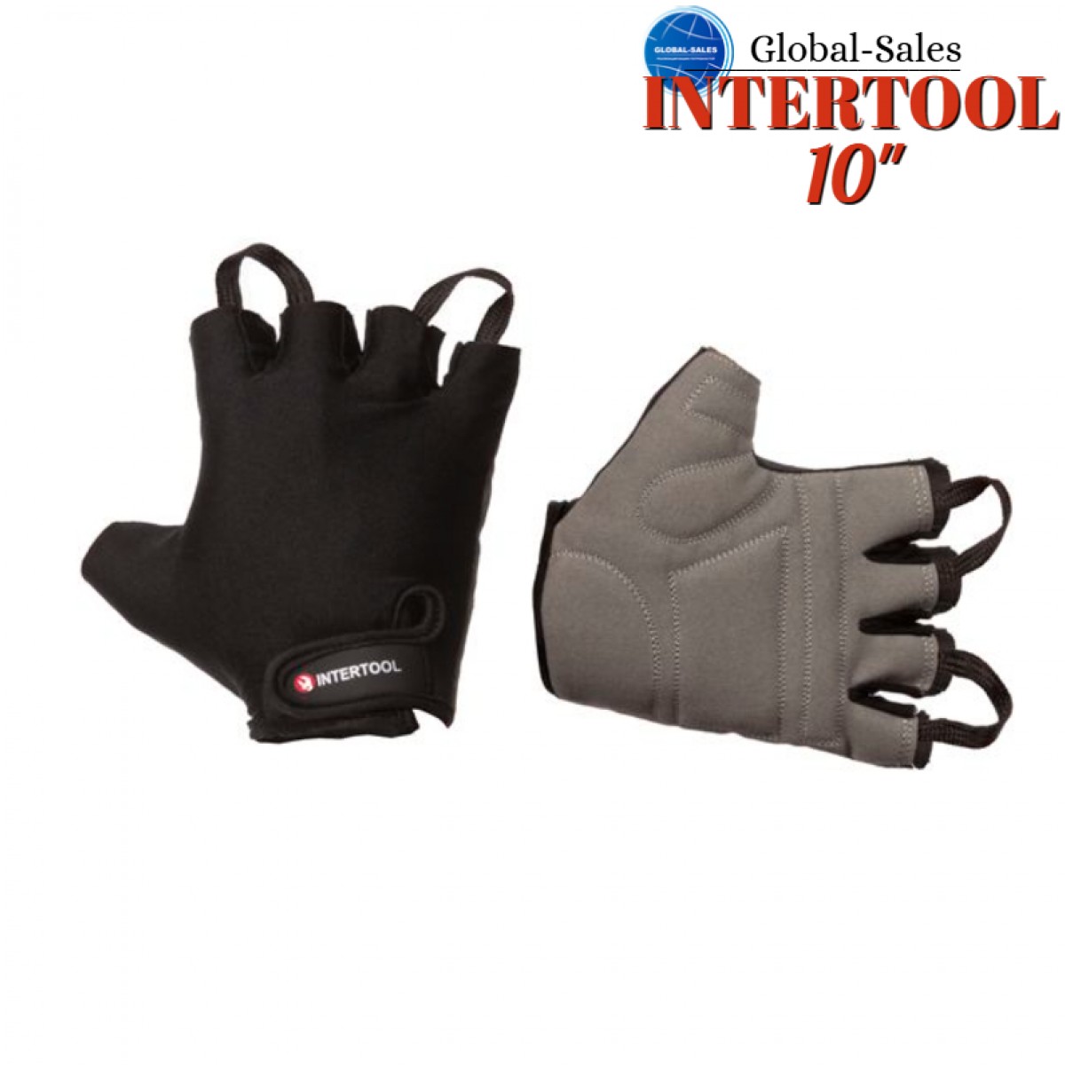 Перчатка Intertool экокожа Amara без пальцев 10" (SP-0146)