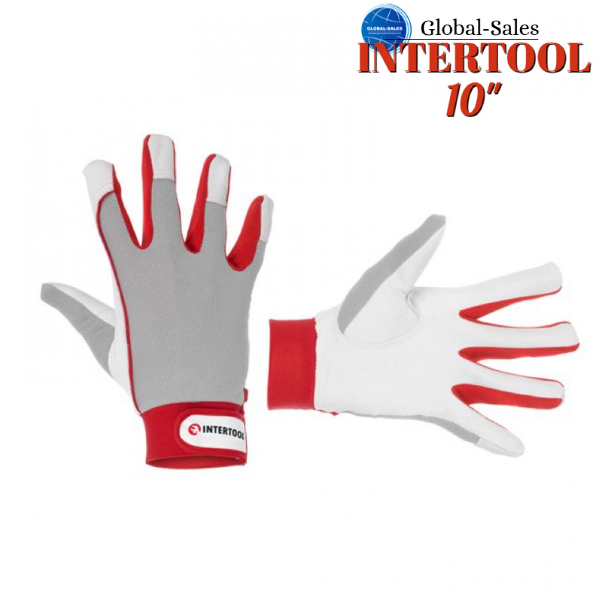 Перчатки Intertool кожаные комбинированные утепленные 10" (SP-0011) Перчатки Intertool кожаные комбинированные утепленные 10" (SP-0011)