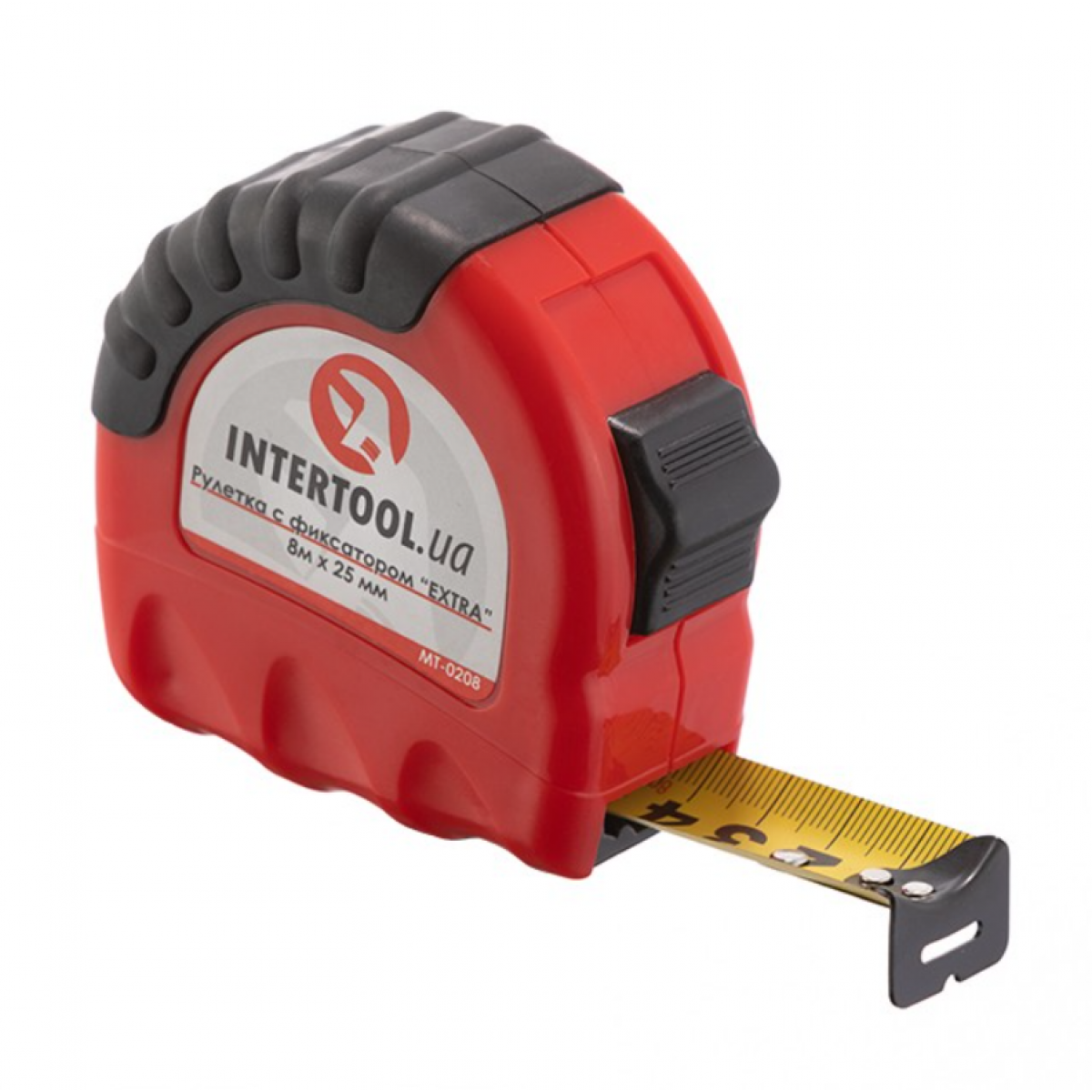 Рулетка Intertool 8 м х 25 мм Extra (MT-0208)