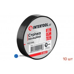 Лента изоляционная Intertool 20 м черная (IT-0021) 10 шт Лента изоляционная Intertool 20 м черная (IT-0021) 10 шт
