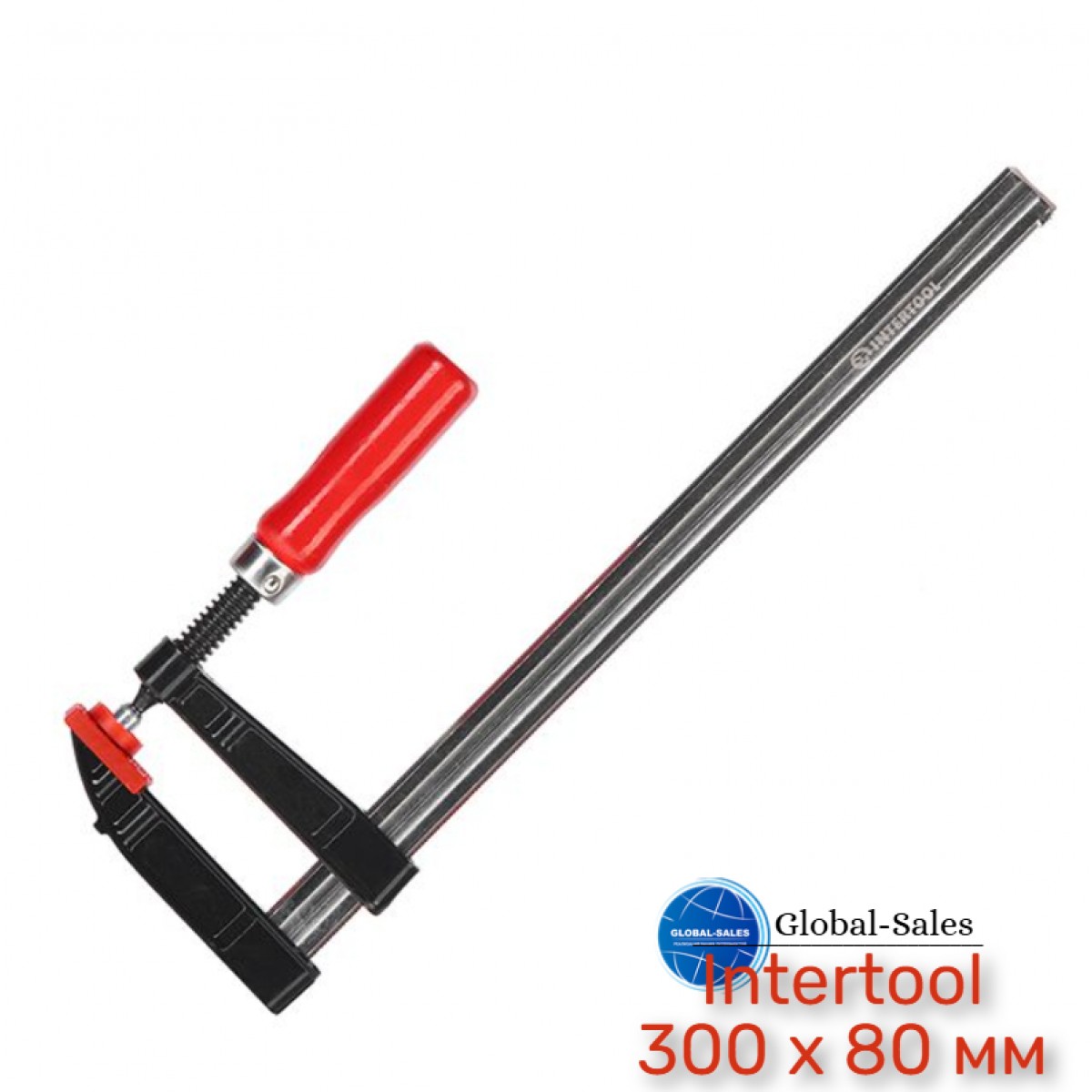 Струбцина столярная Intertool 300 х 80 мм (HT-6003)