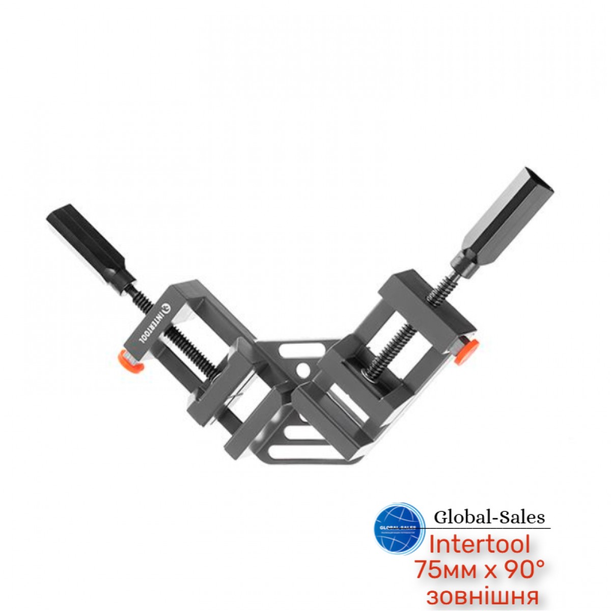 Струбцина угловая Intertool 75мм x 90° внешняя (HT-6042)