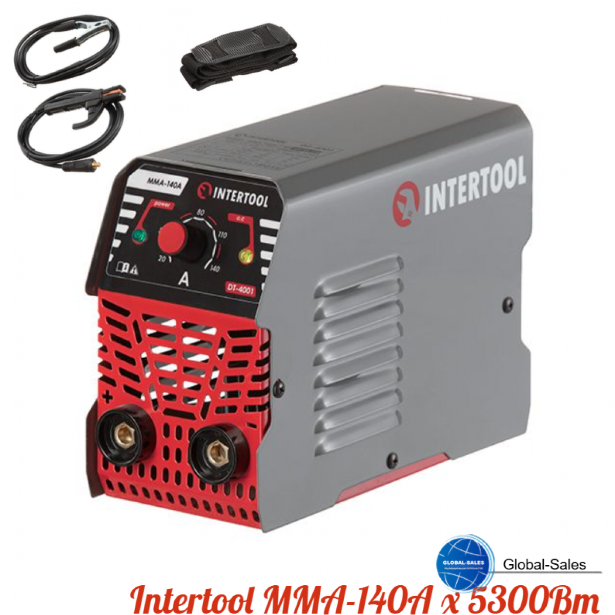 Аппарат сварочный инверторный Intertool MMA-140A x 5300Вт (DT-4001)