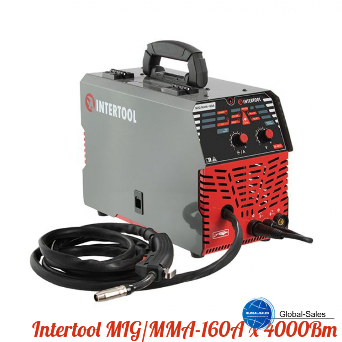Полуавтомат инверторный Intertool MIG/MMA-160A x 4000Вт (DT-4010)