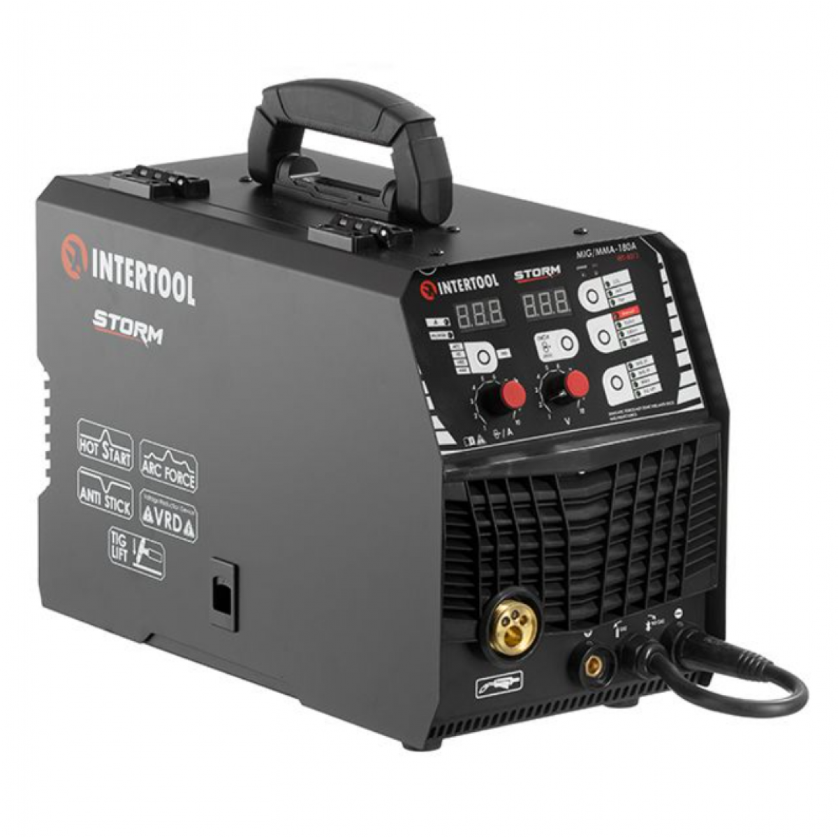 Полуавтомат инверторный Intertool-Storm MIG/MMA-180A x 4800Вт (WT-4011)