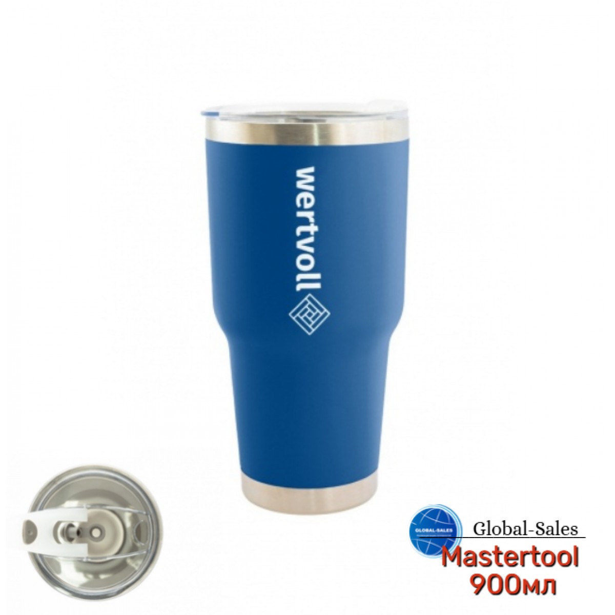 Термокружка Mastertool 900мл Yummy синяя (RX-7002BU) Термокружка Mastertool 900мл Yummy синяя (RX-7002BU)