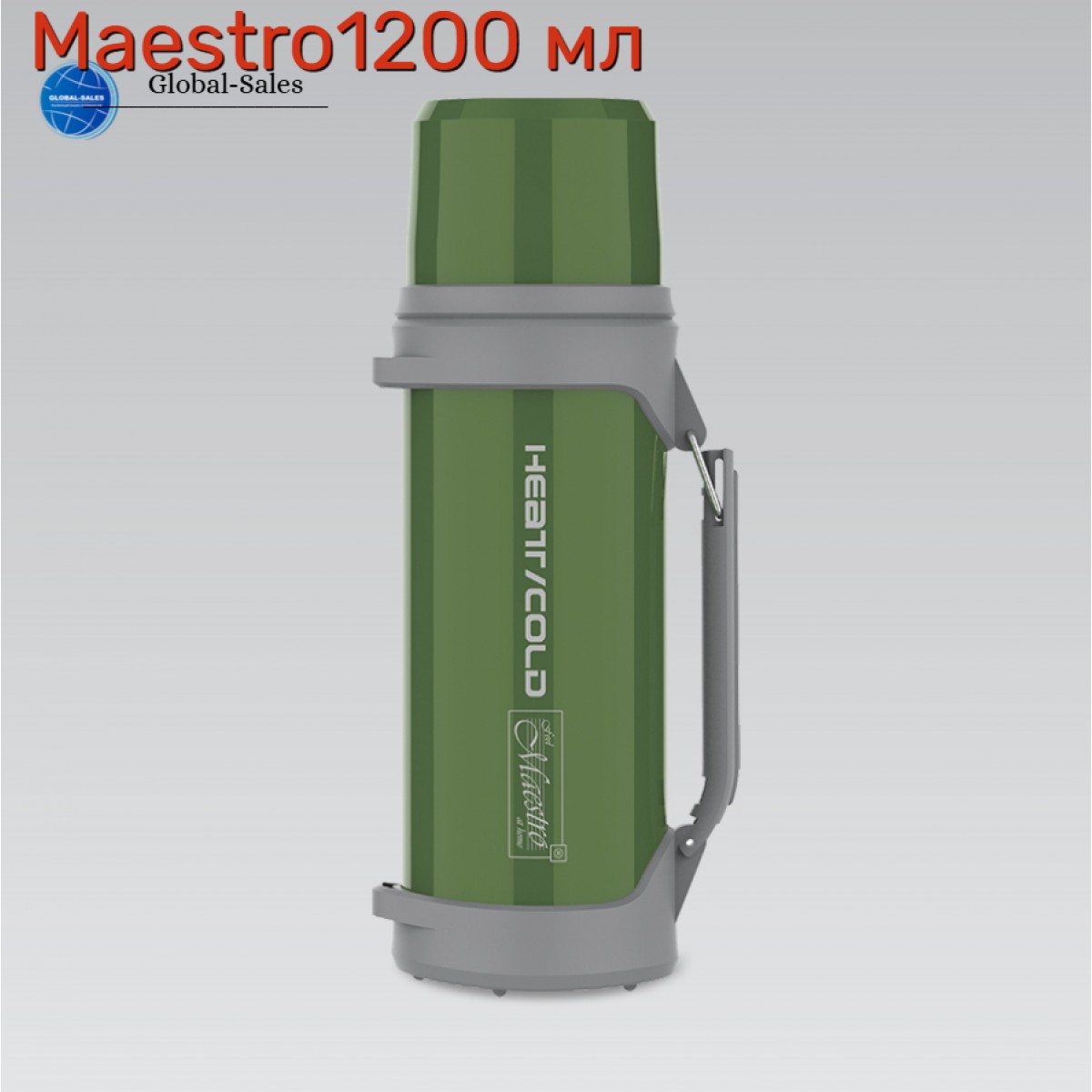 Термос Maestro 1.2л Heat Cold зеленый (MR-1631-120-GREEN) Термос Maestro 1.2л Heat Cold зеленый (MR-1631-120-GREEN)