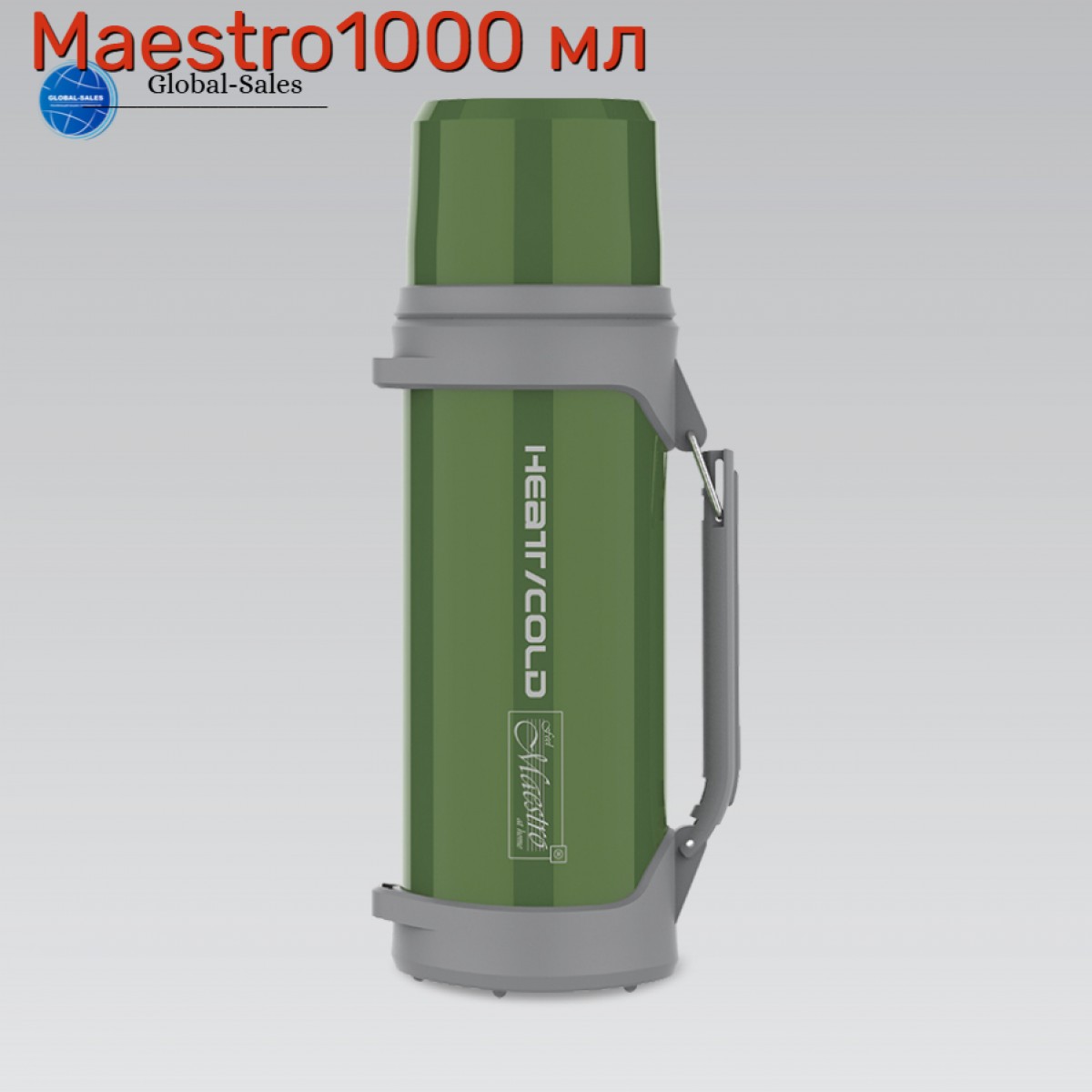 Термос Maestro 1л Heat Cold зеленый (MR-1631-100-GREEN)