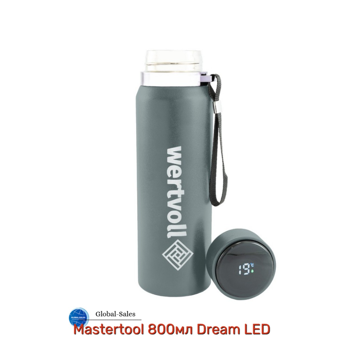 Термос Mastertool 800мл Dream LED серый (RX-7001GY) Термос Mastertool 800мл Dream LED серый (RX-7001GY)