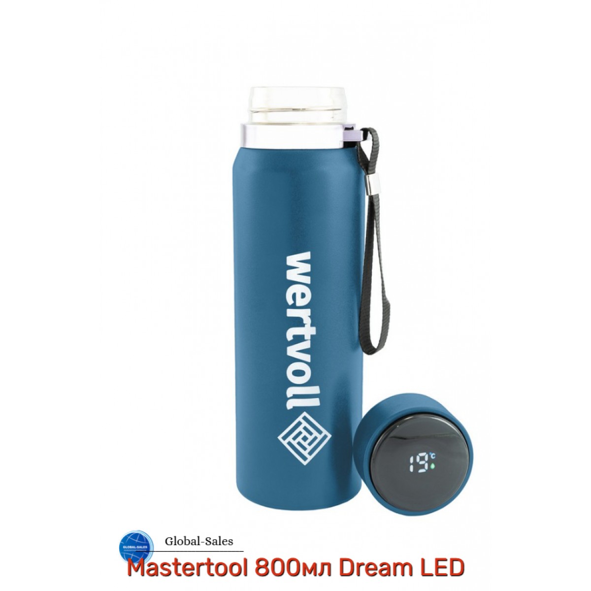 Термос Mastertool 800мл Dream LED синий (RX-7001BU)