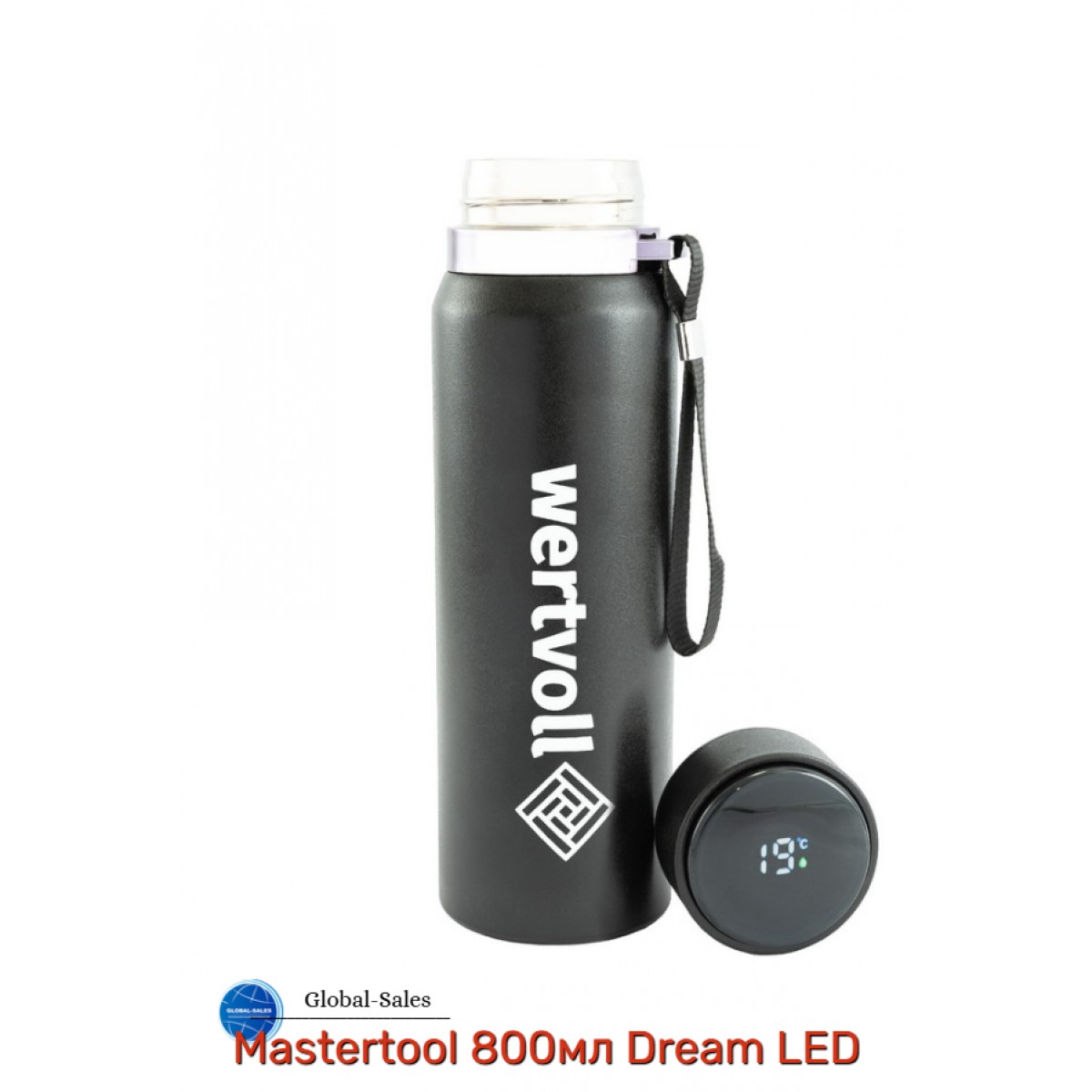 Термос Mastertool 800мл Dream LED черный (RX-7001BK)