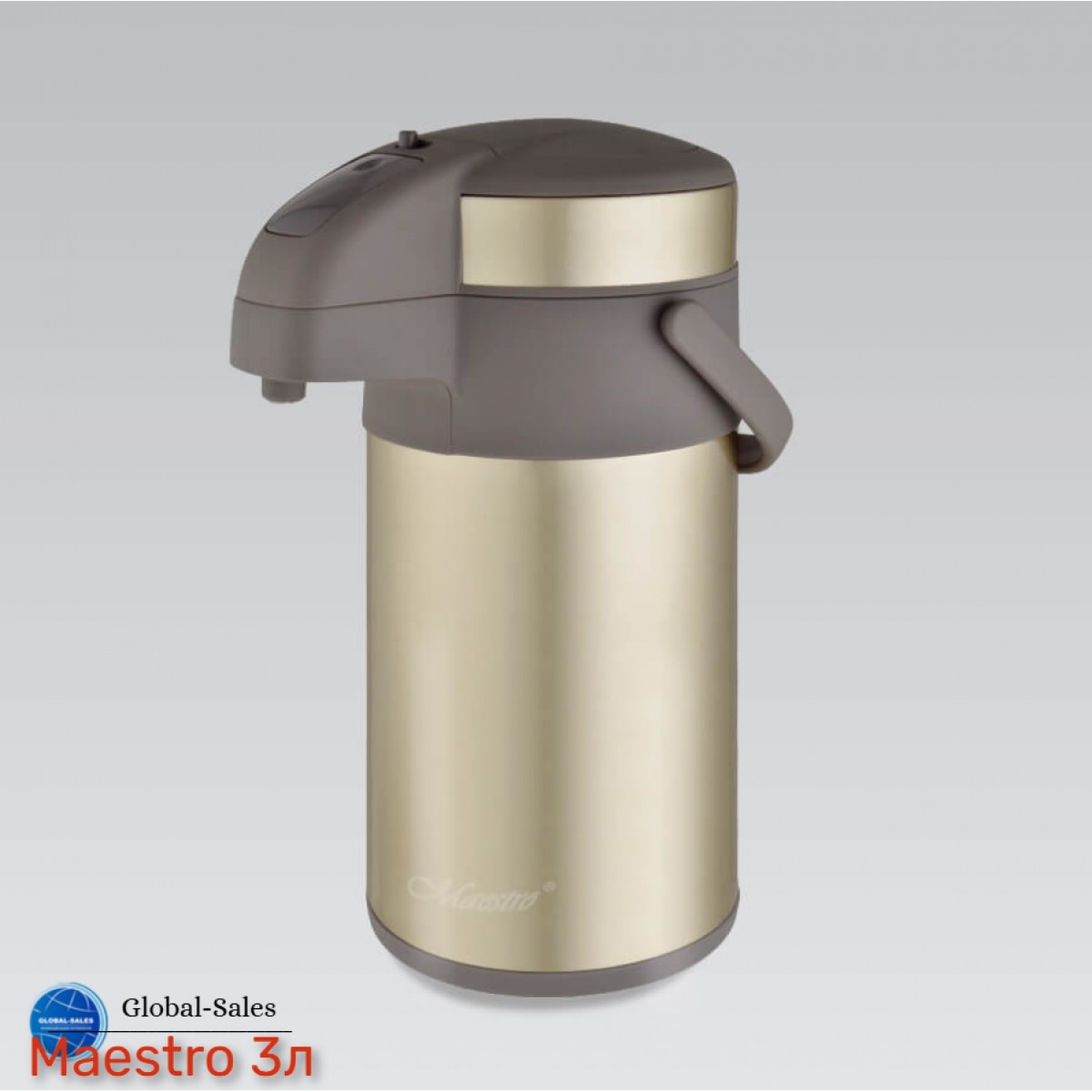 Термос с помпой Maestro 3л (MR-1637-300) Термос с помпой Maestro 3л (MR-1637-300)