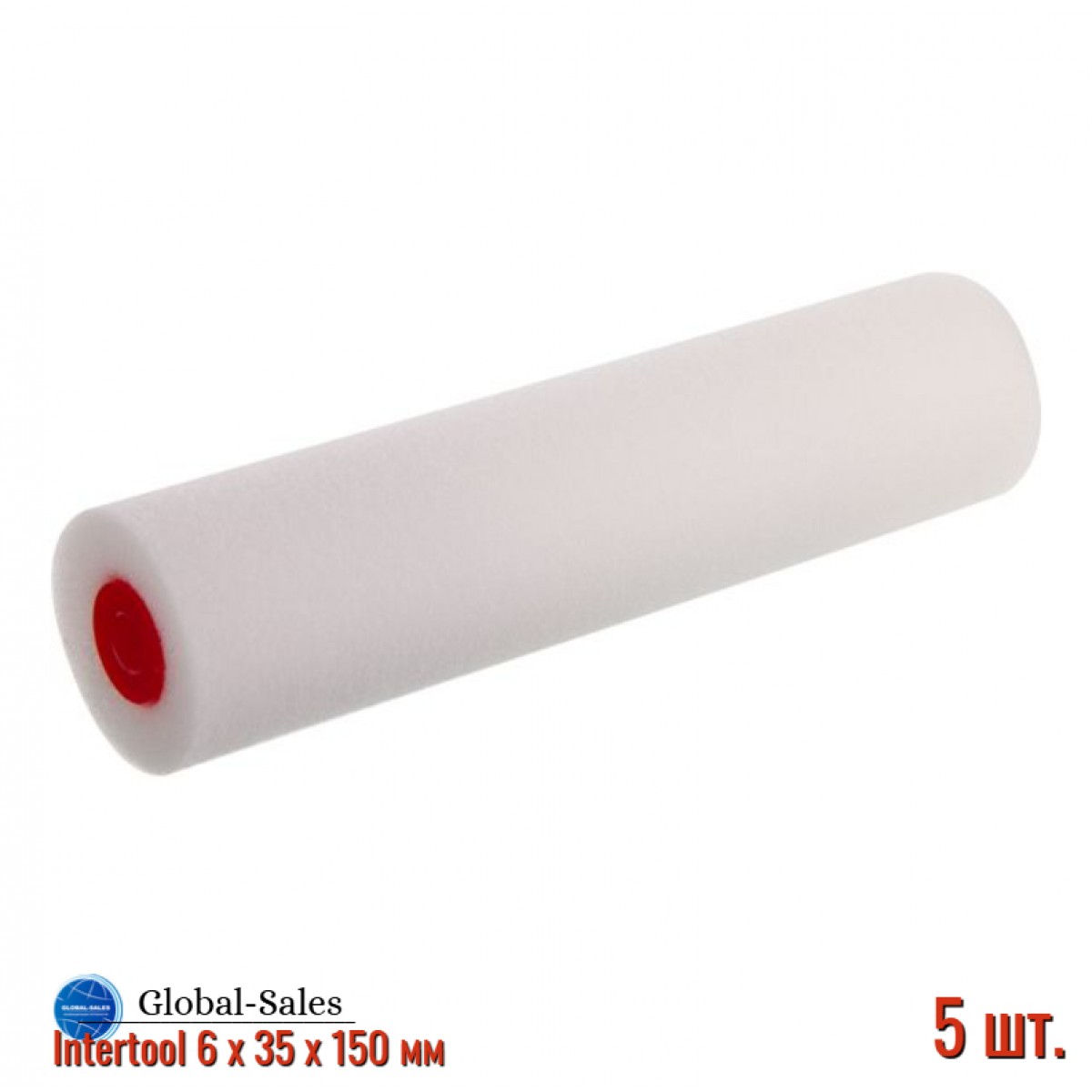 Валик мольтопрен Intertool 6 х 35 х 150 мм (KT-4015) (5 шт.)