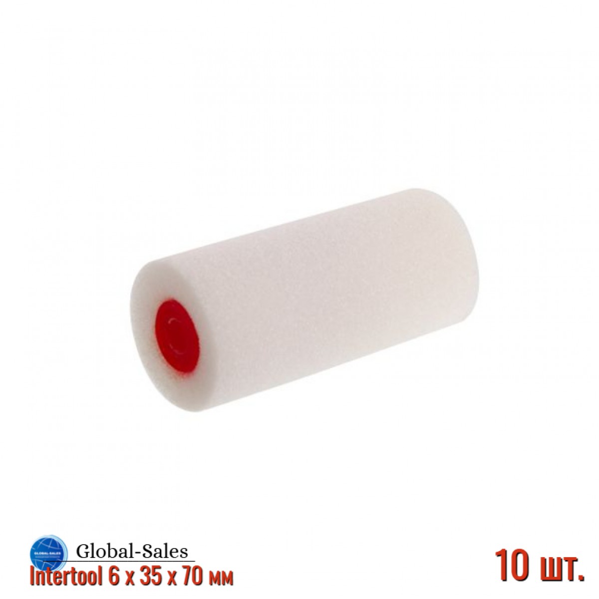 Валик мольтопрен Intertool 6 х 35 х 70 мм (KT-4007)