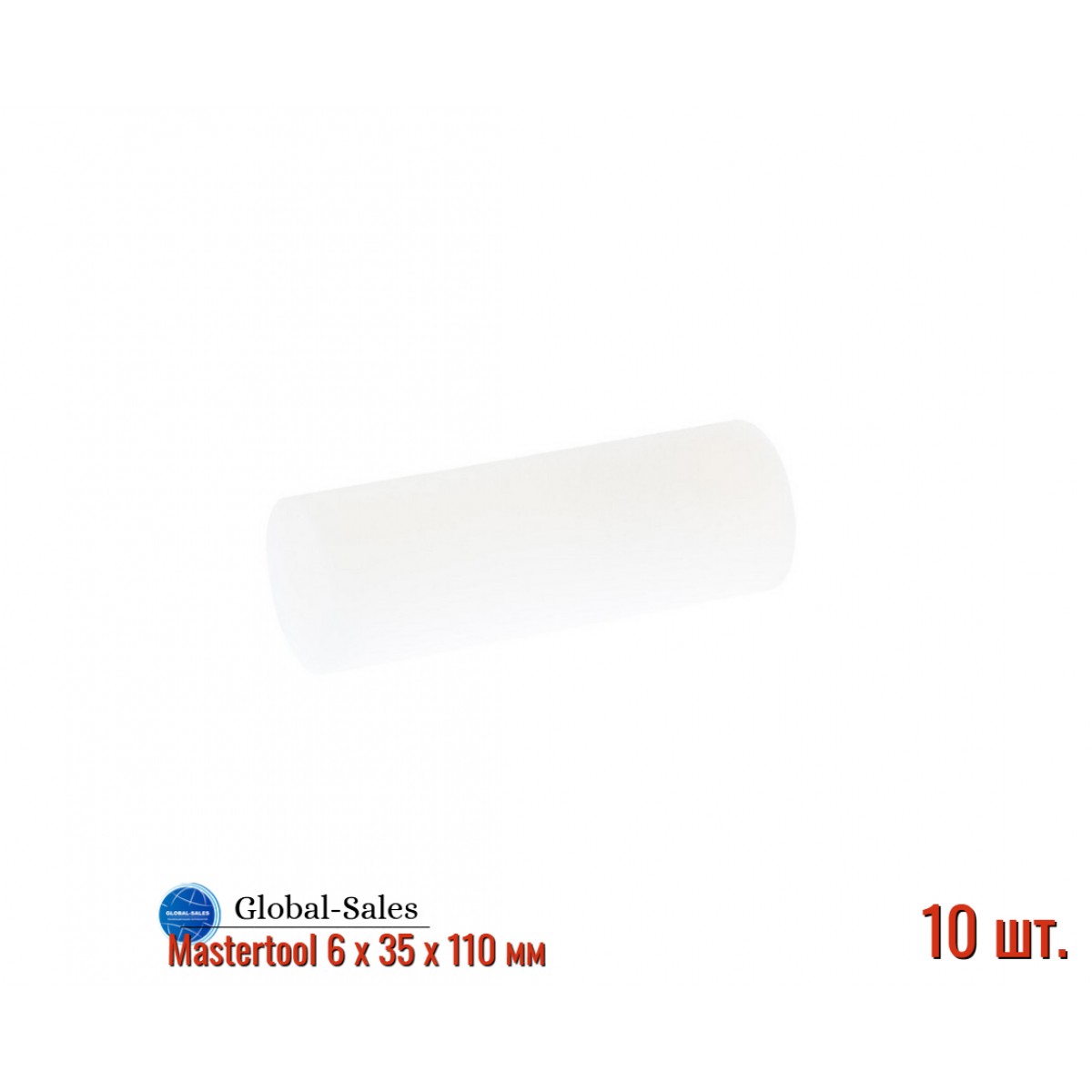 Валик мольтопрен Mastertool 6 х 35 х 110 мм (92-8113) Валик мольтопрен Mastertool 6 х 35 х 110 мм (92-8113)