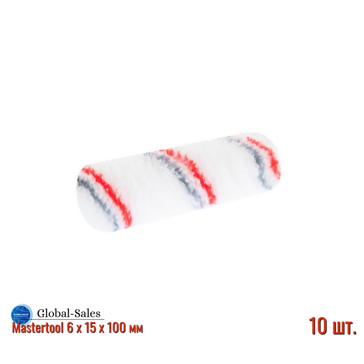 Валик мультиколор Mastertool 6 х 15 х 100 мм (92-4701)